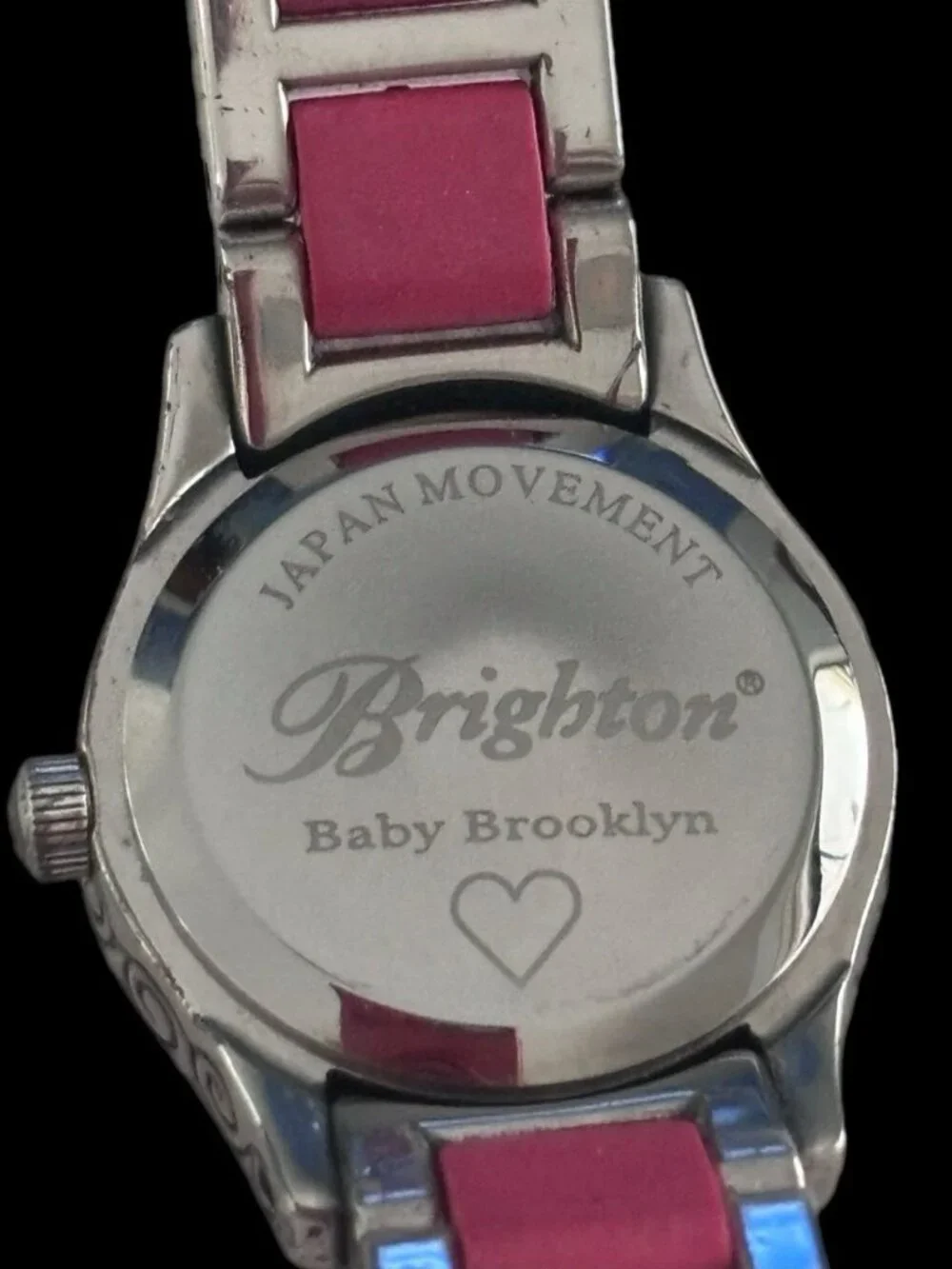 Classic Ladies Brighton Baby Brooklyn Silver Plate Watch - Pink New Battery